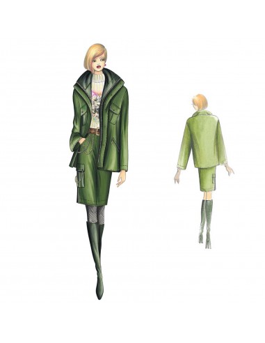 Schnittmuster nähen 8855 2