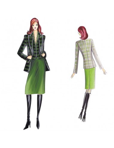 Schnittmuster nähen 8454 2